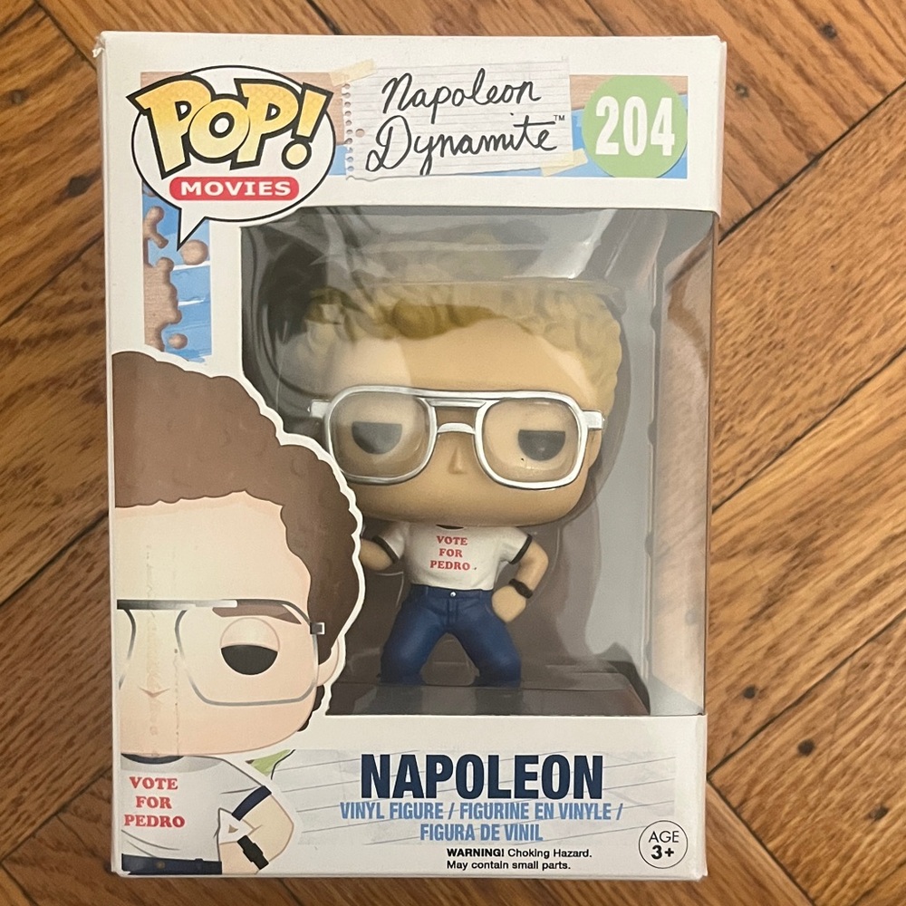 Funko Pop Napoleon Dynamite with Glasses and White Shirt